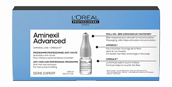 Ампулы для сокращения выпадения волос  - L'Оreal Professionnel Expert Aminexil Advanced Treatment