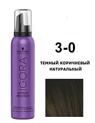 Тонирующий мусс — Schwarzkopf Professional Igora Expert Mousse №3-0 (Тёмный коричневый натуральный)